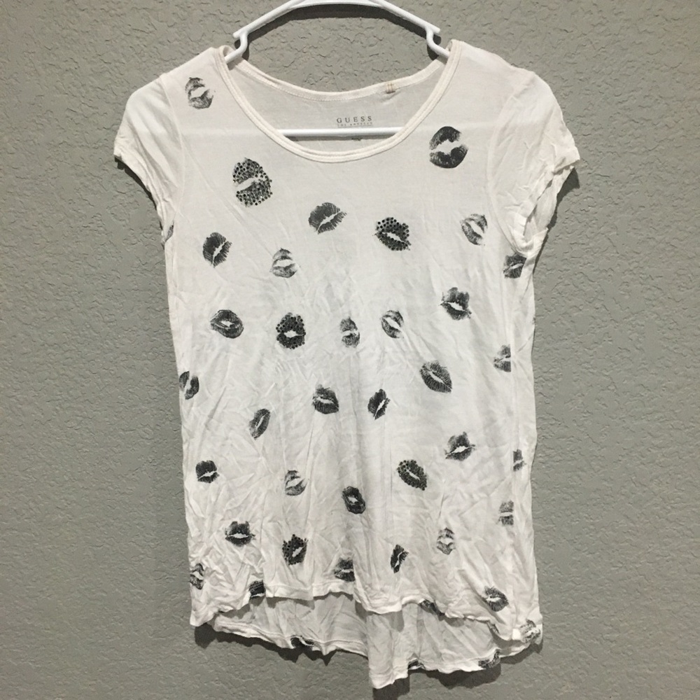 GUESS white tee